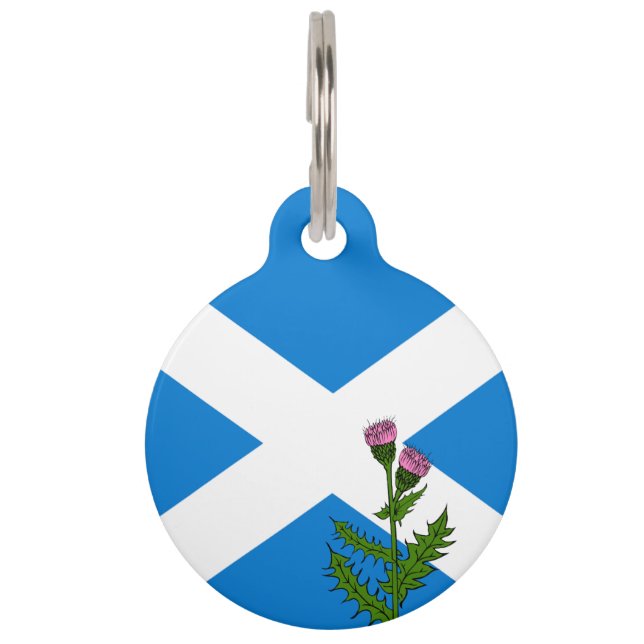 Médaillon Pour Animaux drapeau écossais-blason (Devant)