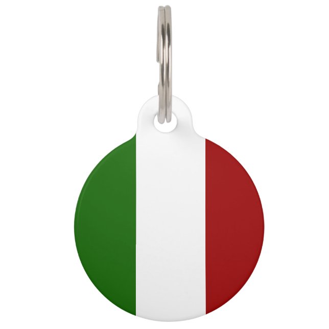 Médaillon Pour Animaux drapeau-emblème italien (Devant)