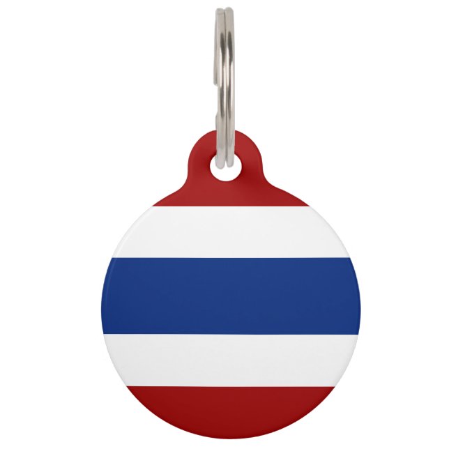 Médaillon Pour Animaux Drapeau-emblème thaïlandais (Devant)
