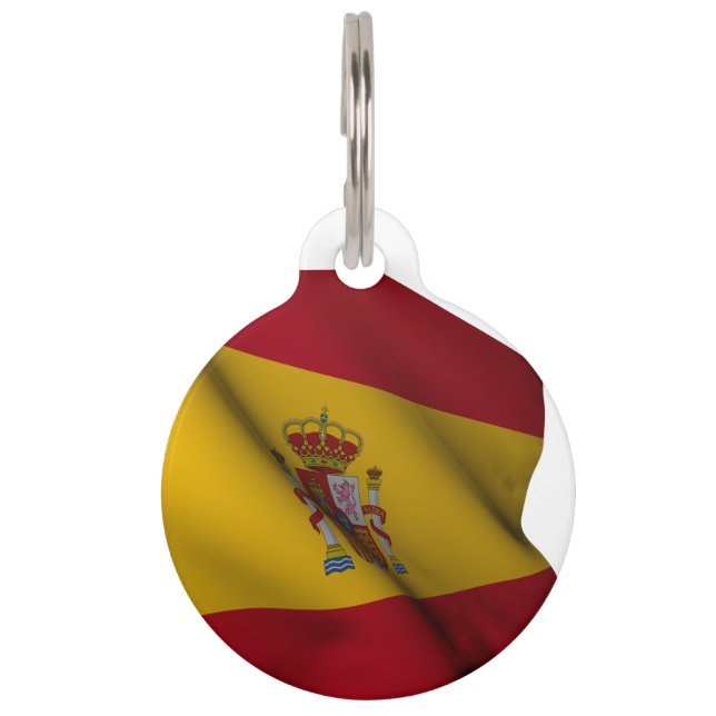 Médaillon Pour Animaux Drapeau espagnol (Devant)