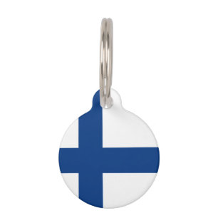 Médaillon Pour Animaux Drapeau finlandais