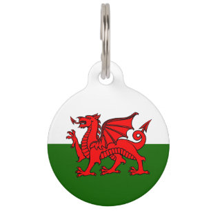 Médaillon Pour Animaux Drapeau gallois