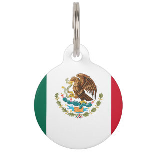Médaillon Pour Animaux Drapeau mexicain - Drapeau mexicain