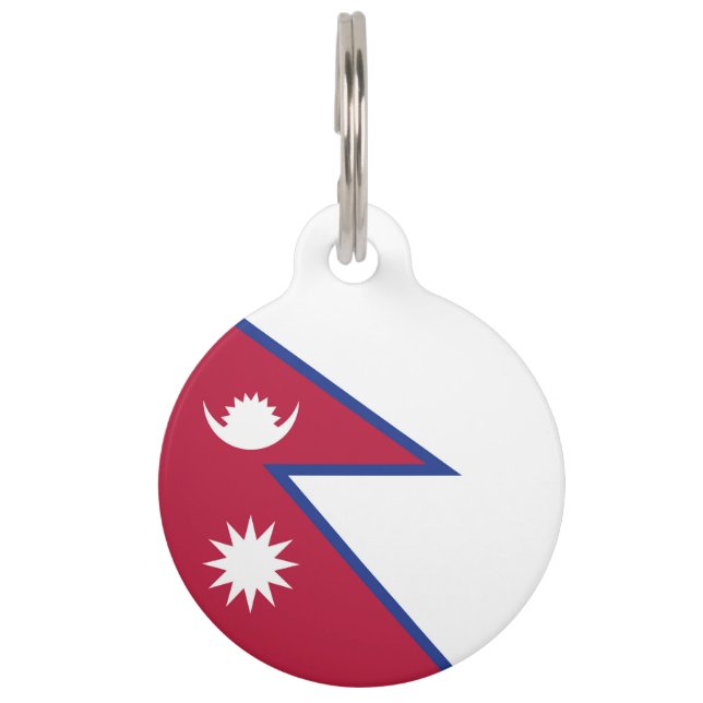 Médaillon Pour Animaux Drapeau népalais (Devant)