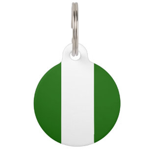 Médaillon Pour Animaux Drapeau nigérian-blason