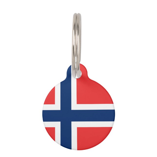 Médaillon Pour Animaux Drapeau norvégien (Devant)