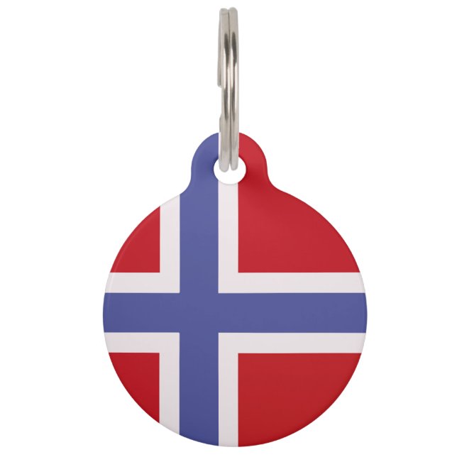 Médaillon Pour Animaux Drapeau norvégien (Devant)