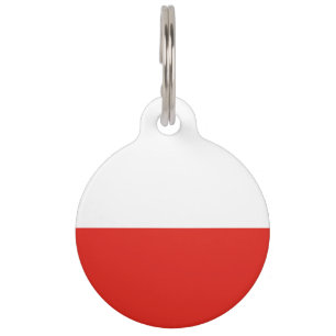 Médaillon Pour Animaux Drapeau polonais