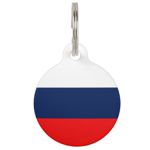 Médaillon Pour Animaux drapeau russe-armoiries