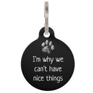Médaillon Pour Animaux Drôle mignon chien animal de compagnie - Customisé