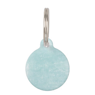 Médaillon Pour Animaux Effet en bois bleu de grain
