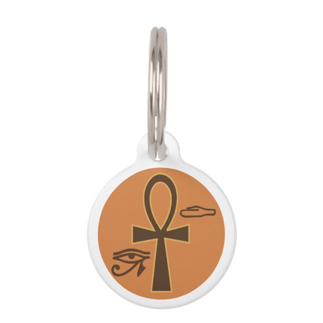 Médaillon Pour Animaux Egyptien Ankh (Devant)