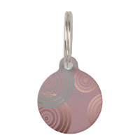 élégant blanc rose or gris cercles géométriques