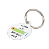 Médaillon Pour Animaux Enfants Alerte allergique Epinephrine à l'intérieu (Côté )