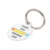 Médaillon Pour Animaux Enfants Alerte allergique Epinephrine à l'intérieu (Côté )