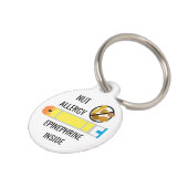Médaillon Pour Animaux Enfants Arbre Nut Peanut Allergy Epinephrine Urgen (Côté )