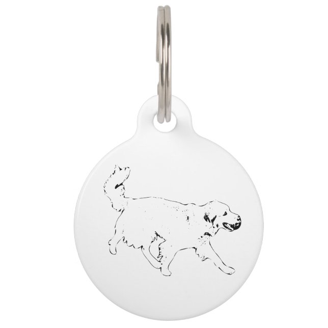Médaillon Pour Animaux Esprit doré chaud (Devant)