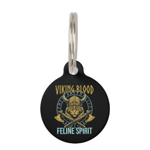 Médaillon Pour Animaux Esprit Félin Sang Viking Art Graphique Norvégien C