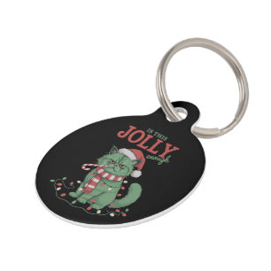 Médaillon Pour Animaux Est-ce Assez Joyeux Fête de Noël de Chat Mignon
