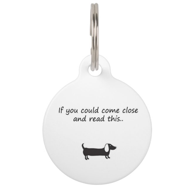 Médaillon Pour Animaux étiquette chien (Devant)