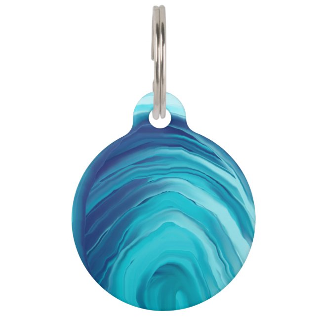 Médaillon Pour Animaux Étiquette d'animal familier de Verseau (Devant)