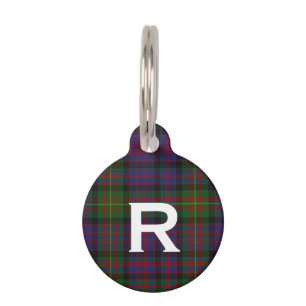 Médaillon Pour Animaux Étiquette de chien faite sur commande de plaid de
