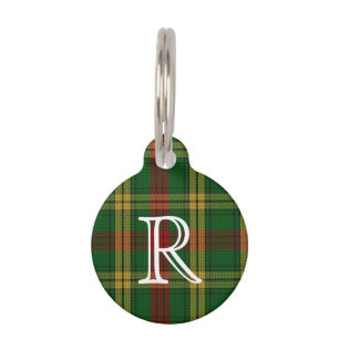 Médaillon Pour Animaux Étiquette de chien MacMillan Plaid sur mesure