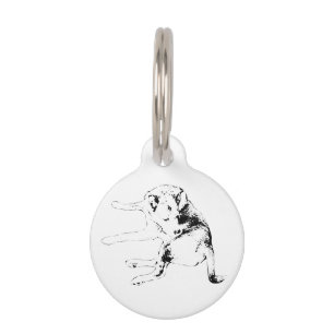 Médaillon Pour Animaux Étiquette de chiot lumineuse
