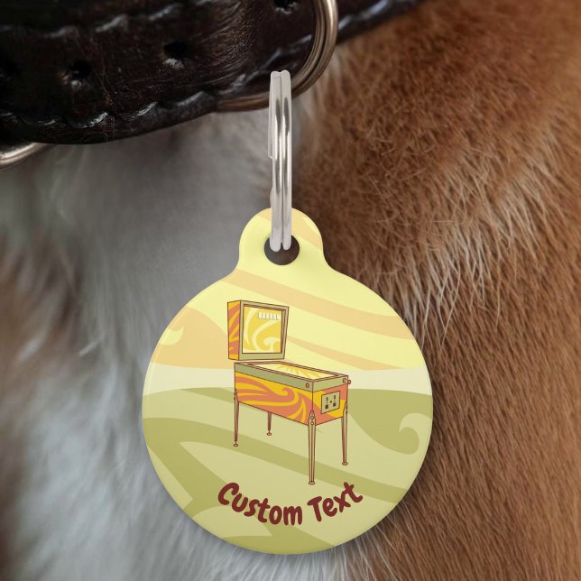 Médaillon Pour Animaux Étiquette de compagnie de flipper (Créateur téléchargé)