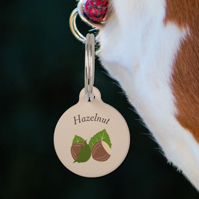 Médaillon Pour Animaux Étiquette de compagnie écureuil (Hazelnuts Pet Tag)