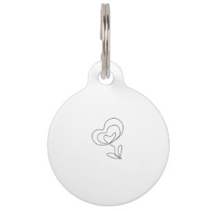 Médaillon Pour Animaux Étiquette de compagnie ronde