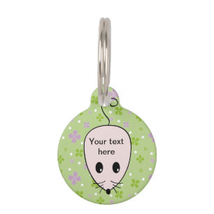 Médaillon Pour Animaux Étiquette de souris de compagnie