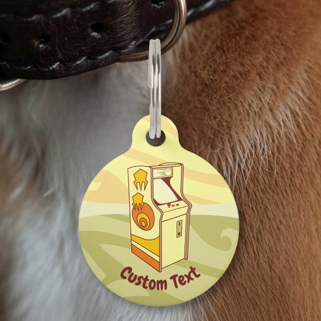 Médaillon Pour Animaux Étiquette de surnom de console de jeu d'arcade hau (Créateur téléchargé)