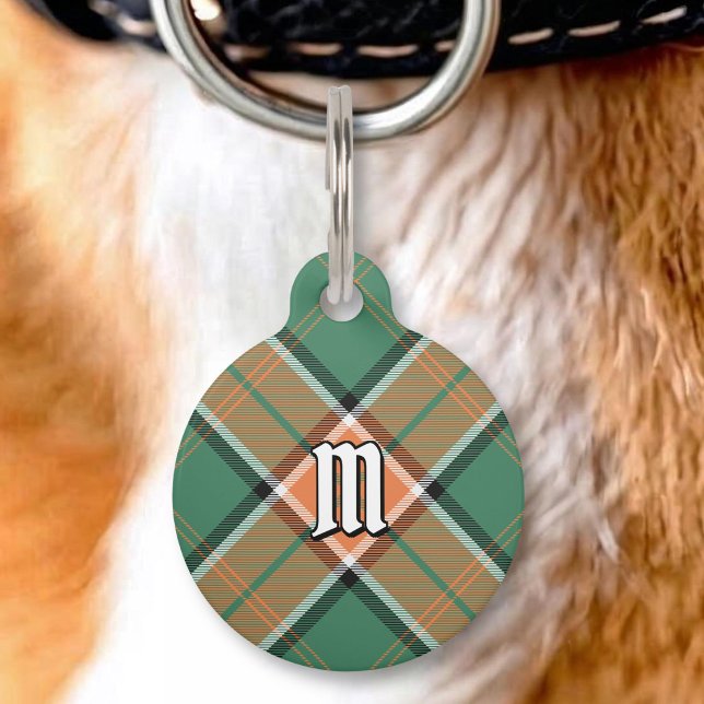 Médaillon Pour Animaux Étiquette d'identification Clan Pollock Tartan (Créateur téléchargé)