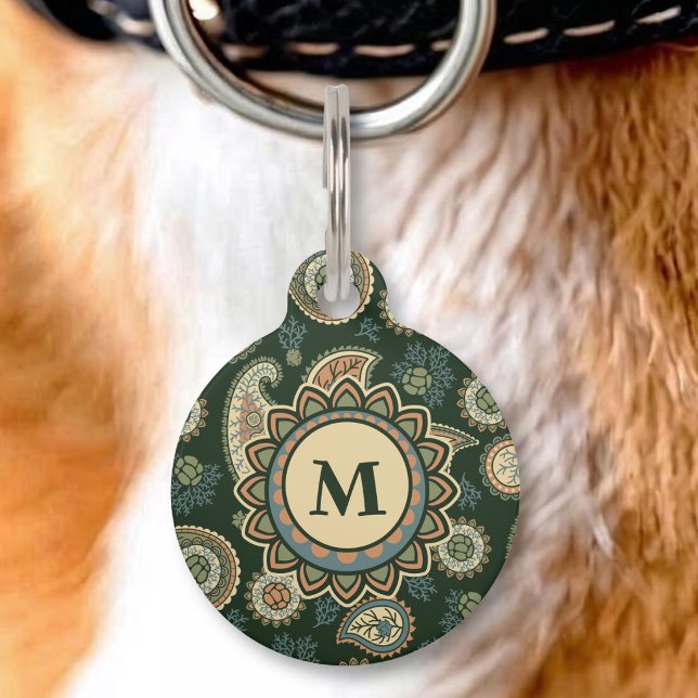 Médaillon Pour Animaux Étiquette d'identification de compagnie avec motif (Créateur téléchargé)