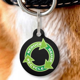 Médaillon Pour Animaux Étiquette d'identification de compagnie avec Rédui
