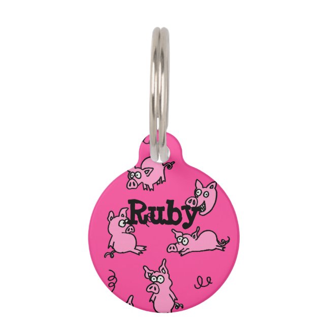 Médaillon Pour Animaux Étiquette d'identification de l'animal de compagni (Devant)