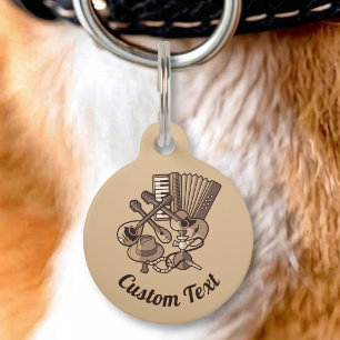 Médaillon Pour Animaux Étiquette d'identification d'icône Rebetiko