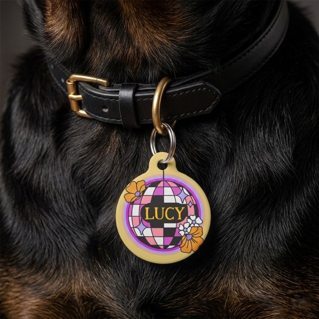 Médaillon Pour Animaux Étiquette d'identification pour animaux de compagn (Créateur téléchargé)