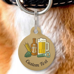 Médaillon Pour Animaux Étiquette d'identification pour les amateurs de bi