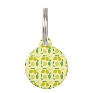 Médaillon Pour Animaux Étiquette ID chien citron