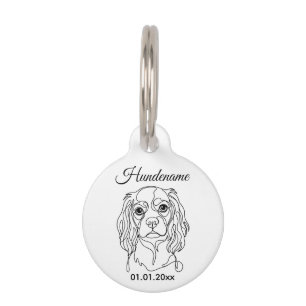 Médaillon Pour Animaux Étiquette personnalisée pour Cocker Spaniel en lig
