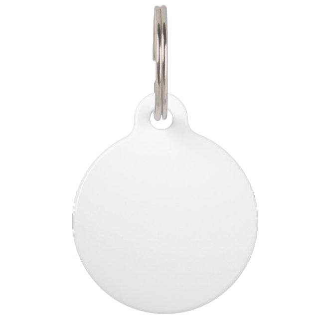 Médaillon Pour Animaux Étiquette pour chien rond en acier grand format pe (Devant)