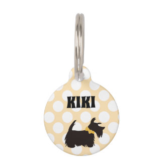 Médaillon Pour Animaux Étiquette ronde pour animal de compagnie, ÉTIQUETT