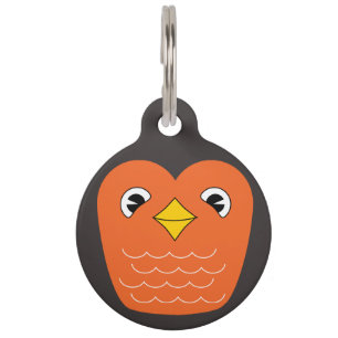 Médaillon Pour Animaux Étiquette rouge d'identification d'animal familie