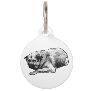 Médaillon Pour Animaux Étiquette Tachetée, Traqueur Souple