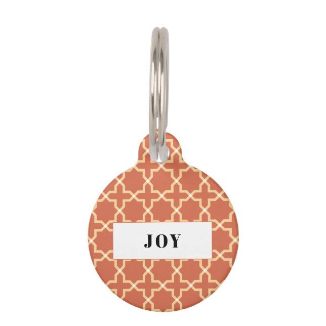 Médaillon Pour Animaux Étoile personnalisée en terre cuite - Pile (Devant)