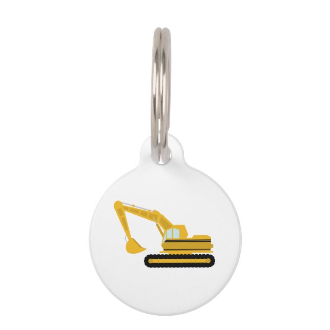 Médaillon Pour Animaux Excavateur (Devant)
