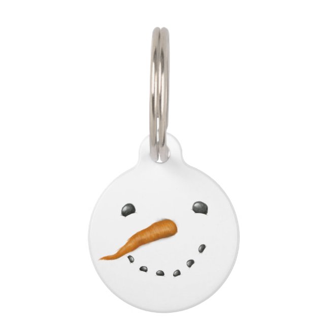 MÉDAILLON POUR ANIMAUX FACE À LA NEIGE (Devant)