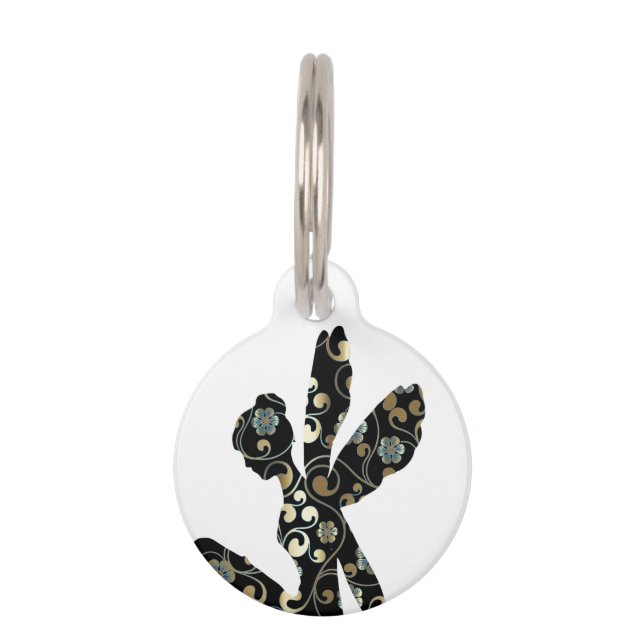 Médaillon Pour Animaux Fairy Silhouette Thunder_Cove (Dos)